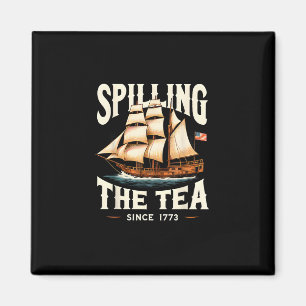 Teeausbreitung seit 1773 4. Juli Retro USA Magnet