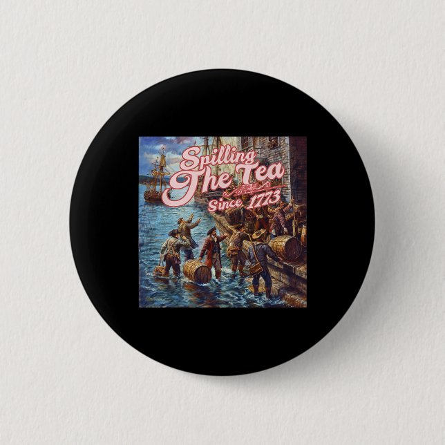 Teeausbreitung seit 1773 4. Juli unabhängig Button (Vorderseite)