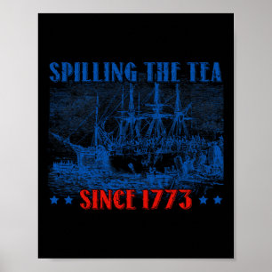 Teeausbreitung seit 1773 Amerikanische Unabhängigk Poster