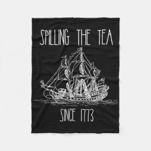 Teeausbreitung seit 1773 Funny Patriotic 4. Fleecedecke