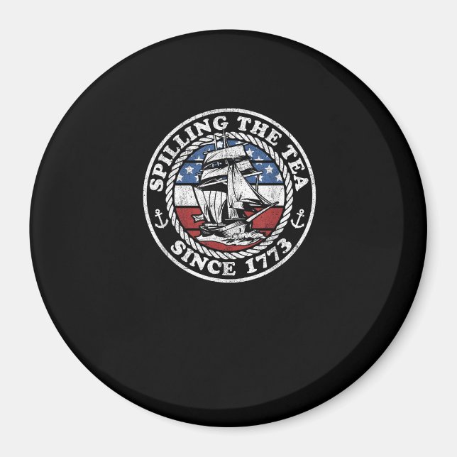 Teeausbreitung seit 1773 Funny US History lehrt Magnet (Vorne)