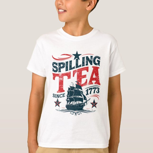 Teeausbreitung seit 1773 Funy 4. Juli T-Shirt (Vorderseite)