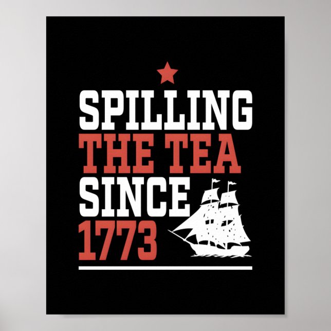 Teeausbreitung seit 1773 Gewitter-Meme Poster (Vorne)
