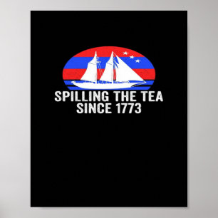Teeausbreitung seit 1773 klassisch poster