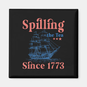 Teeausbreitung seit 1773 Patriotischer 4. Juli Magnet