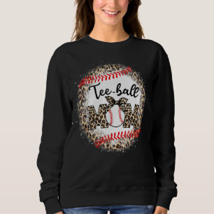 Teeball Mama Leopard Ball Mama Muttertag Sweatshirt