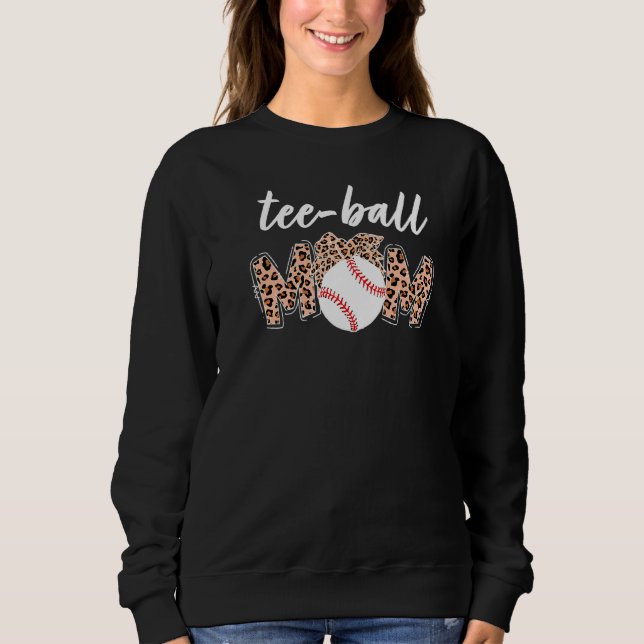 Teeball Mama Leopard Teeball Mama Muttertag 2022 Sweatshirt (Vorderseite)