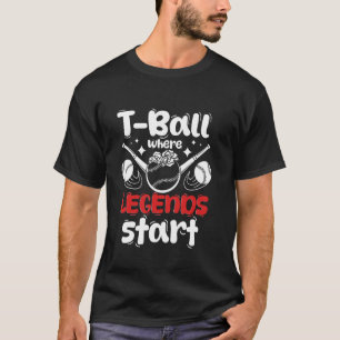 Teeball Mama Oma Fänger Außenfeld T-Ball T-Shirt