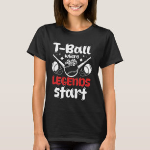 Teeball-Mama Oma Fänger Außenfeld T-Ball T-Shirt