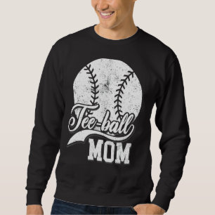 Teeball Mama Vintage Ball Mama Muttertag für Mama Sweatshirt