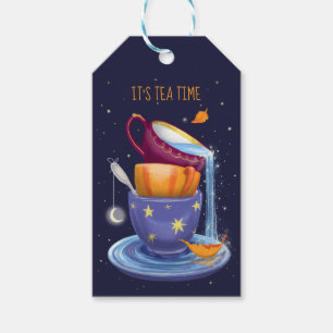 Teebecher fallen Whimsical Tee Party Geschenkanhänger