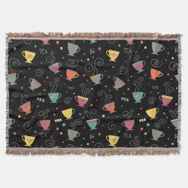 Teebecher, Tasse aus Retroporzellan Decke (Vorderseite)