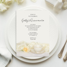 Teebecher und Party "White Rose Quinceanera"