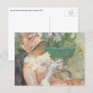 Teebecher von Mary Cassatt, Vintager Impressionism Postkarte