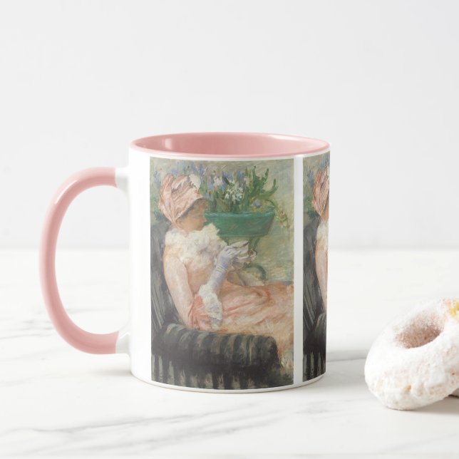 Teebecher von Mary Cassatt, Vintager Impressionism Tasse (Mit Donut)