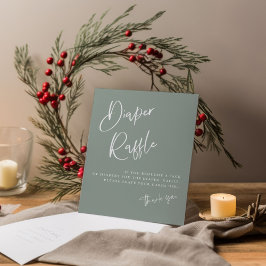 Teebeutel blau/grün boho Babydusche Windelwanne Wi Poster