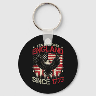Teebeutelung England Seit 1773 4. Juli Vintage Schlüsselanhänger