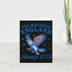 Teebeutelung England Seit 1773 Patriotischer Adler Karte