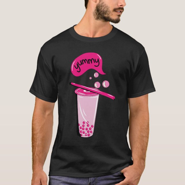 Teeblätter aus Boba Teeblüte T-Shirt (Vorderseite)