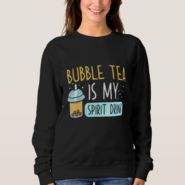 Teeblätter ist mein Geist Boba Tee trinken trinken (Vorderseite)