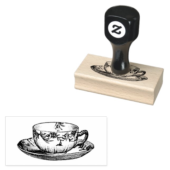 Teecup Rubber Briefmarke Gummistempel (Stempel)