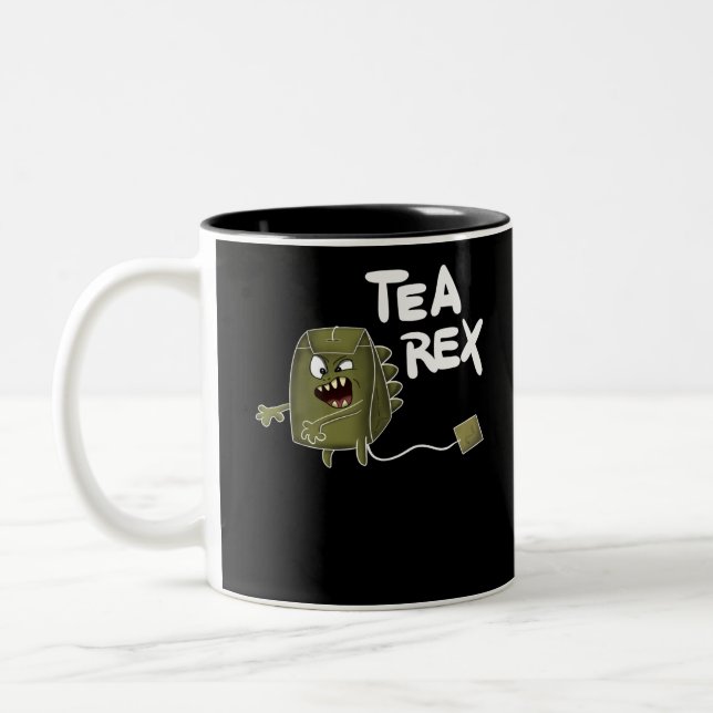 Teedinosaurier Zweifarbige Tasse (Links)