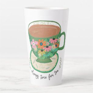 Teefloraler Zitat Vintage Tasse