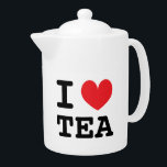 Teefreunde: Teekanne, Tee aus der Keramik<br><div class="desc">Ich habe Tee Keramik Teekanne Geschenk für Teeliebhaber. Benutzerdefiniertes Herz und Text. Eine tolle Geschenkidee für Teeliebhaber.</div>