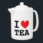 Teefreunde: Teekanne, Tee aus der Keramik<br><div class="desc">Ich habe Tee Keramik Teekanne Geschenk für Teeliebhaber. Benutzerdefiniertes Herz und Text. Eine tolle Geschenkidee für Teeliebhaber.</div>