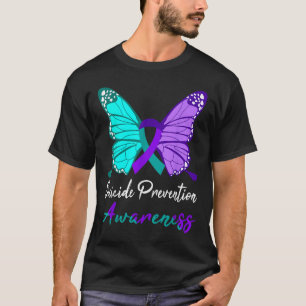 TeefürdieSuizidpräventions-Bewusstseins-Schmetterl T-Shirt