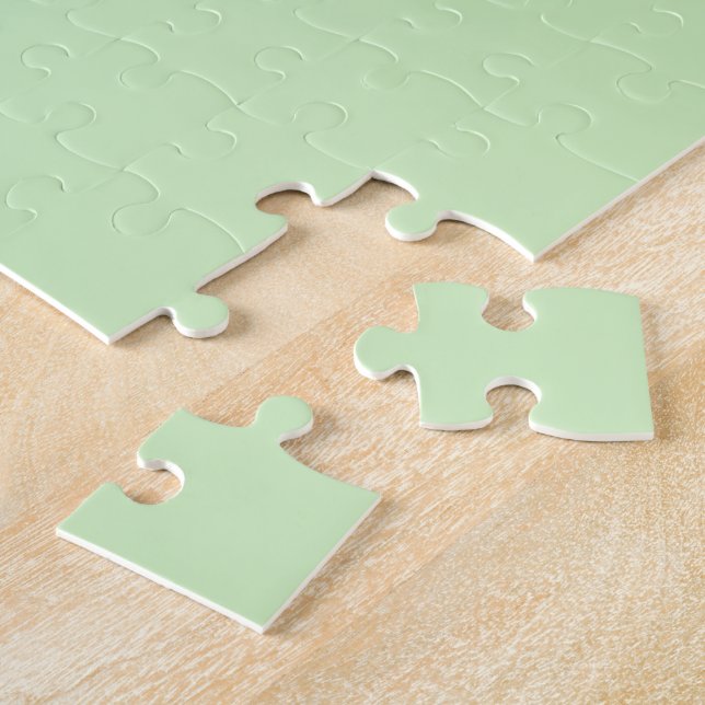 Teegrün Farbe Puzzle (Seite)