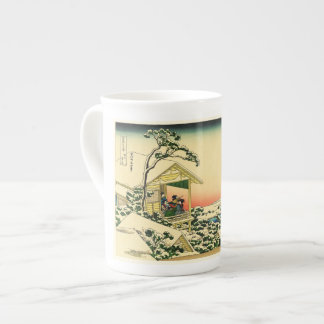 Teehaus an der Koishikawa Knochen-China-Tasse Prozellantasse