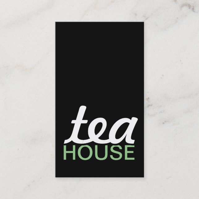 Teehaus-Lochkarte Treuekarte (Vorderseite)