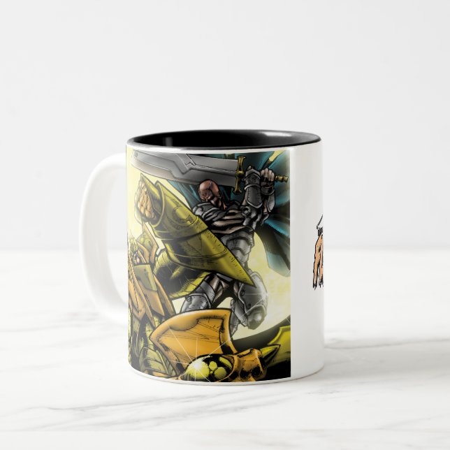 Teekaffee-Tasse aus Fleisch und Stahl V2 Zweifarbige Tasse (Vorderseite Links)