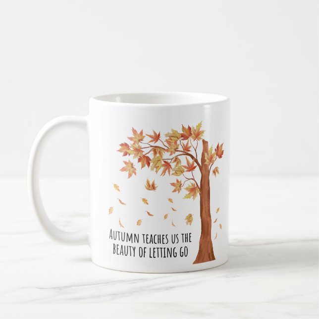 Teekaffee-Tasse mit Inspiration - Aquarelle-Design Kaffeetasse (Links)