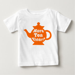 Teekanne - Mehr Tee Vicar? - Orange und Weiß
