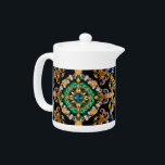 Teekanne mit brasilianischem Farbdesign<br><div class="desc">Freuen Sie sich auf die elegante und brasilianische Teekanne mit luxuriösem brasilianischem Farbdesign, das mit Edelsteineffekten auf dunklem Hintergrund kombiniert wird! Dieser Teekessel ist mehr als nur ein funktionales Stück - er ist eine beeindruckende Feier der pulsierenden brasilianischen Kultur und der modernen Eleganz. Die typisch brasilianischen Fahnen sind schön in...</div>
