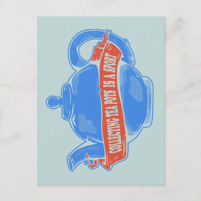 Teekanne sammeln Teekanne Postkarte (Vorderseite)