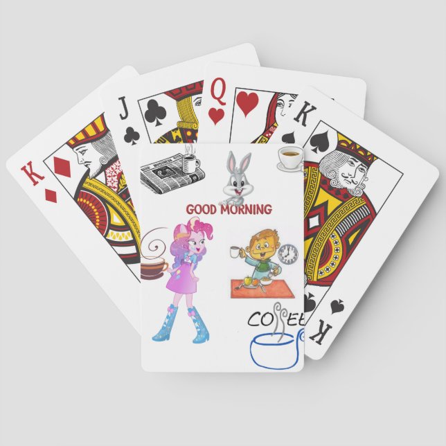 Teekarten für ihre Tasse spielen Spielkarten (Rückseite)