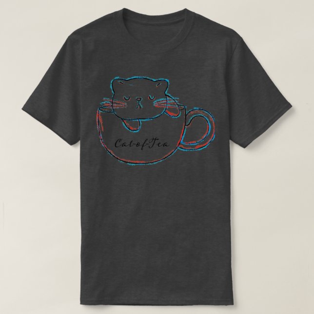 Teekatze T-Shirt (Design vorne)