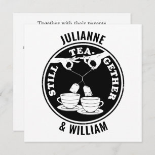 Teeliebhaber Hochzeitsfeiern Einladung