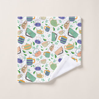 Teemuster Waschlappen