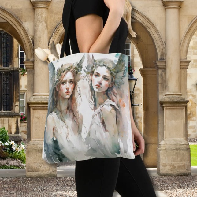 Teen Angels Allover Watercolor (Adolescent Dreams Watercolor Tote)