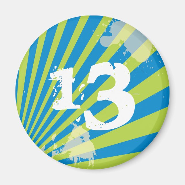 Teen Birthday Party Gefallen | Magnet (Vorne)