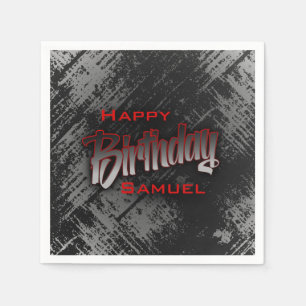 Teen Boy Birthday Serviette