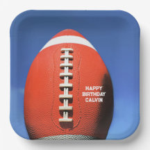 Teen Boy Blue Sky Orange Football