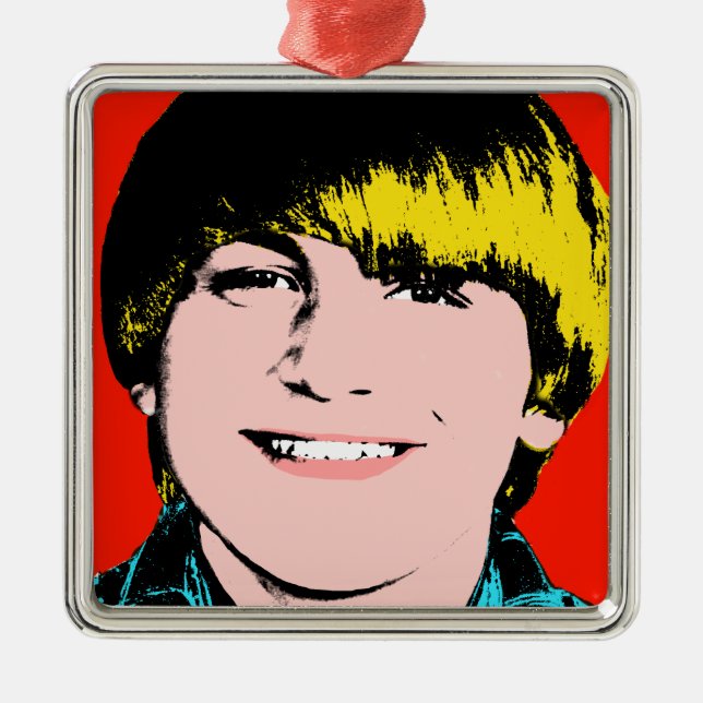 Teen Boy Custom Pop Art Keepake Ornament (Vorne)