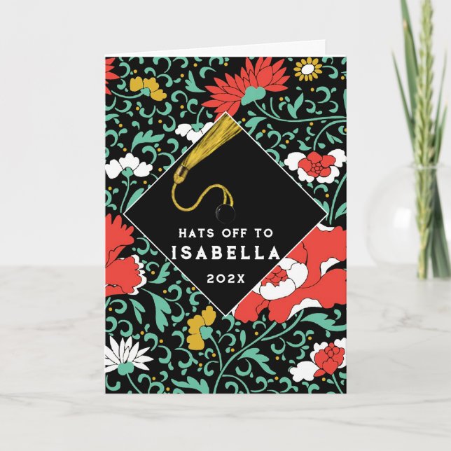 Teen Girl Abschluss Card Karte (Vorderseite)