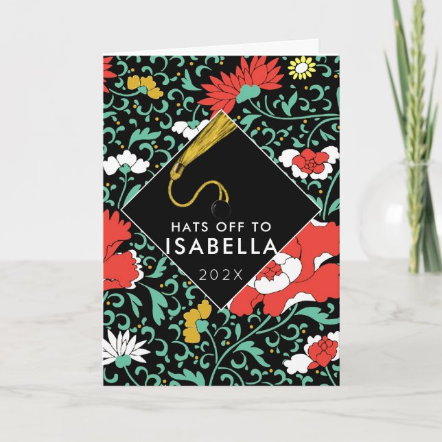 Teen Girl Abschluss Card Karte (Vorderseite)