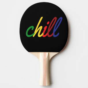Teen Girl Chill Retro Colors Tischtennis Schläger